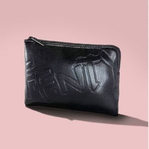 NEW FENTY BEAUTY ZIPPERED NEOPRENE MAKEUP POUCH BLACK